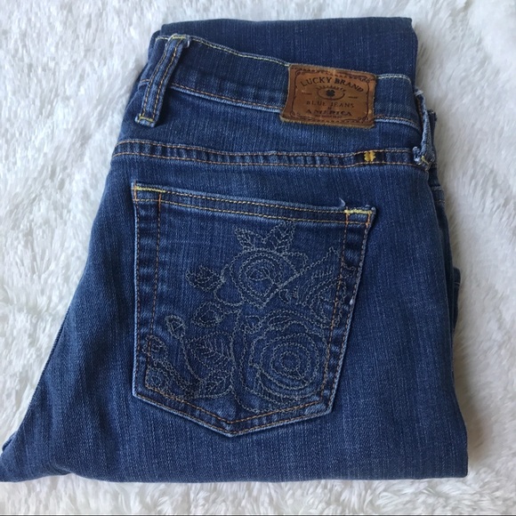 Lucky Brand Denim - Lucky brand sweet n straight embroidered jeans 28